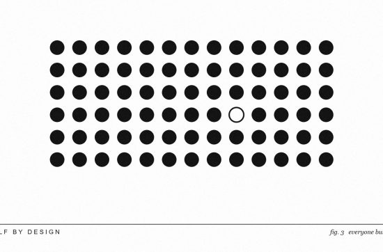 how to stop being a people pleaser, abstract black and white illustration